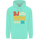 DJ Mode On DJing Music Mens 80% Cotton Hoodie Peppermint