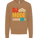 DJ Mode On DJing Music Mens Sweatshirt Jumper Caramel Latte