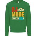 DJ Mode On DJing Music Mens Sweatshirt Jumper Irish Green