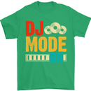 DJ Mode On DJing Music Mens T-Shirt 100% Cotton Irish Green