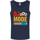DJ Mode On DJing Music Mens Vest Tank Top Navy Blue