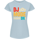 DJ Mode On DJing Music Womens Petite Cut T-Shirt Light Blue