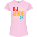 DJ Mode On DJing Music Womens Petite Cut T-Shirt Light Pink