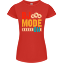 DJ Mode On DJing Music Womens Petite Cut T-Shirt Red