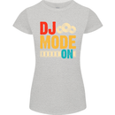 DJ Mode On DJing Music Womens Petite Cut T-Shirt Sports Grey
