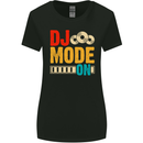 DJ Mode On DJing Music Womens Wider Cut T-Shirt Black