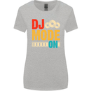 DJ Mode On DJing Music Womens Wider Cut T-Shirt Sports Grey
