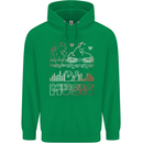 DJ Music Tekno Dance Rave Acid House Childrens Kids Hoodie Irish Green