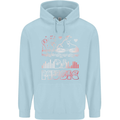 DJ Music Tekno Dance Rave Acid House Childrens Kids Hoodie Light Blue