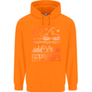 DJ Music Tekno Dance Rave Acid House Childrens Kids Hoodie Orange