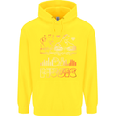 DJ Music Tekno Dance Rave Acid House Childrens Kids Hoodie Yellow