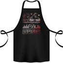 DJ Music Tekno Dance Rave Acid House Cotton Apron 100% Organic Black