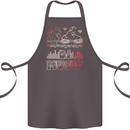 DJ Music Tekno Dance Rave Acid House Cotton Apron 100% Organic Dark Grey