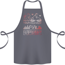 DJ Music Tekno Dance Rave Acid House Cotton Apron 100% Organic Steel