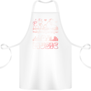 DJ Music Tekno Dance Rave Acid House Cotton Apron 100% Organic White