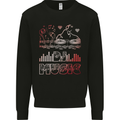 DJ Music Tekno Dance Rave Acid House Kids Sweatshirt Jumper Black