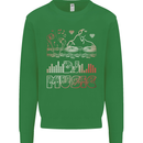 DJ Music Tekno Dance Rave Acid House Kids Sweatshirt Jumper Irish Green