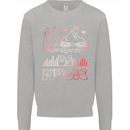 DJ Music Tekno Dance Rave Acid House Kids Sweatshirt Jumper Sports Grey