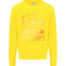 DJ Music Tekno Dance Rave Acid House Kids Sweatshirt Jumper Yellow