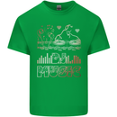 DJ Music Tekno Dance Rave Acid House Kids T-Shirt Childrens Irish Green