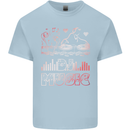 DJ Music Tekno Dance Rave Acid House Kids T-Shirt Childrens Light Blue