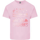 DJ Music Tekno Dance Rave Acid House Kids T-Shirt Childrens Light Pink