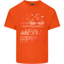 DJ Music Tekno Dance Rave Acid House Kids T-Shirt Childrens Orange