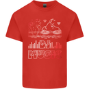 DJ Music Tekno Dance Rave Acid House Kids T-Shirt Childrens Red