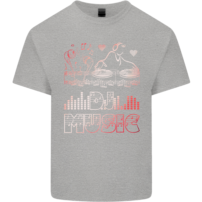 DJ Music Tekno Dance Rave Acid House Kids T-Shirt Childrens Sports Grey