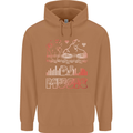 DJ Music Tekno Dance Rave Acid House Mens 80% Cotton Hoodie Caramel Latte