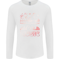 DJ Music Tekno Dance Rave Acid House Mens Long Sleeve T-Shirt White