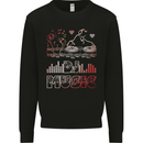 DJ Music Tekno Dance Rave Acid House Mens Sweatshirt Jumper Black