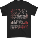 DJ Music Tekno Dance Rave Acid House Mens T-Shirt 100% Cotton Black