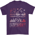 DJ Music Tekno Dance Rave Acid House Mens T-Shirt 100% Cotton Purple