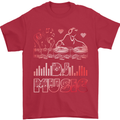 DJ Music Tekno Dance Rave Acid House Mens T-Shirt 100% Cotton Red