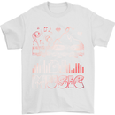 DJ Music Tekno Dance Rave Acid House Mens T-Shirt 100% Cotton White