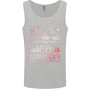 DJ Music Tekno Dance Rave Acid House Mens Vest Tank Top Sports Grey