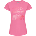 DJ Music Tekno Dance Rave Acid House Womens Petite Cut T-Shirt Azalea