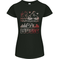 DJ Music Tekno Dance Rave Acid House Womens Petite Cut T-Shirt Black