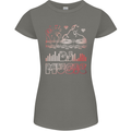 DJ Music Tekno Dance Rave Acid House Womens Petite Cut T-Shirt Charcoal