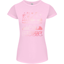 DJ Music Tekno Dance Rave Acid House Womens Petite Cut T-Shirt Light Pink