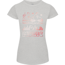 DJ Music Tekno Dance Rave Acid House Womens Petite Cut T-Shirt Sports Grey