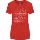 DJ Music Tekno Dance Rave Acid House Womens Wider Cut T-Shirt Red
