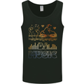 DJ Music Tekno Dance Rave Mens Vest Tank Top Black