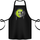 DJ Skull Dance Music DJing Skull Headphones Cotton Apron 100% Organic Black
