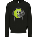 DJ Skull Dance Music DJing Skull Headphones Kids Sweatshirt Jumper Black
