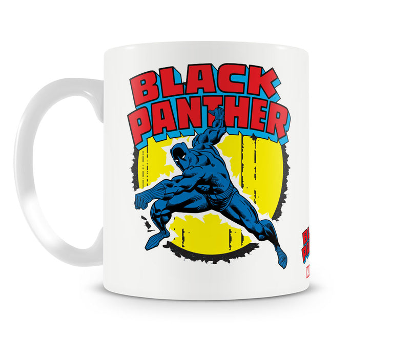 Black panther marvel superhero film white coffee mug cup