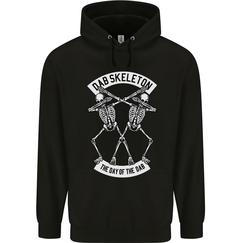Dab Skeleton the Day of the Dab Dead Childrens Kids Hoodie Black
