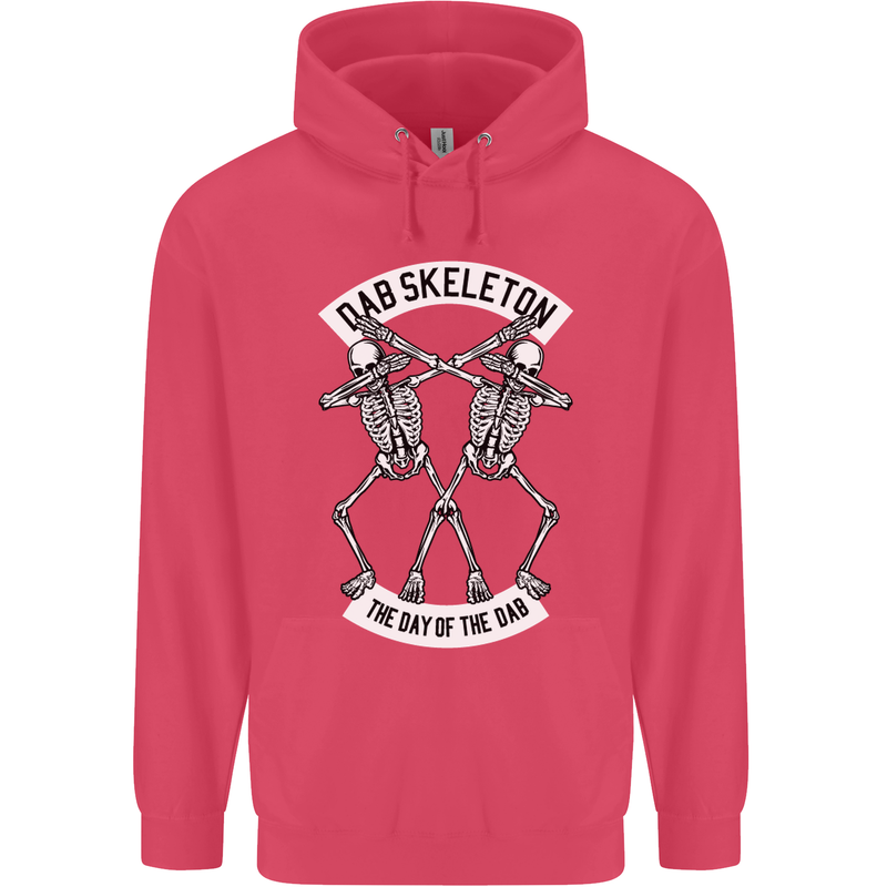Dab Skeleton the Day of the Dab Dead Childrens Kids Hoodie Heliconia