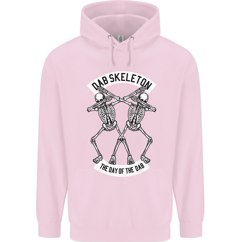 Dab Skeleton the Day of the Dab Dead Childrens Kids Hoodie Light Pink